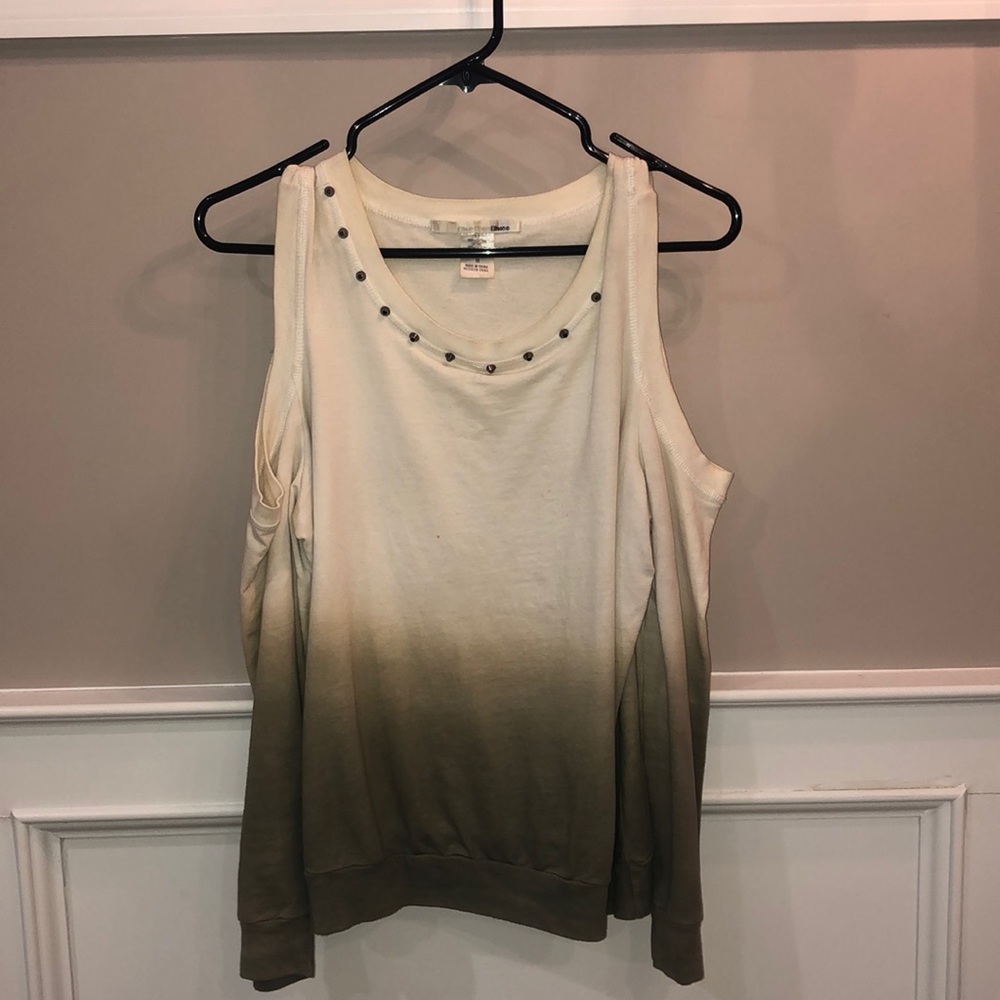 Cold shoulder sweater